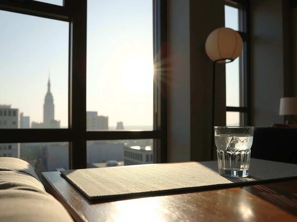 Atmosphère matinale urbaine